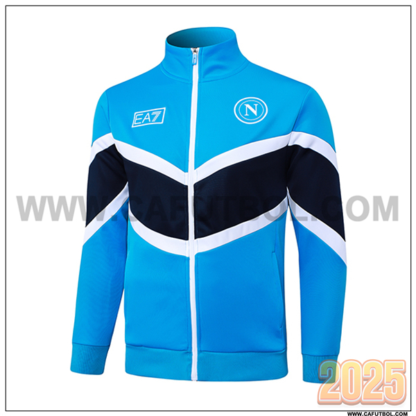 Chaquetas Futbol SSC Napoli Azul/Blanco 2025 2026