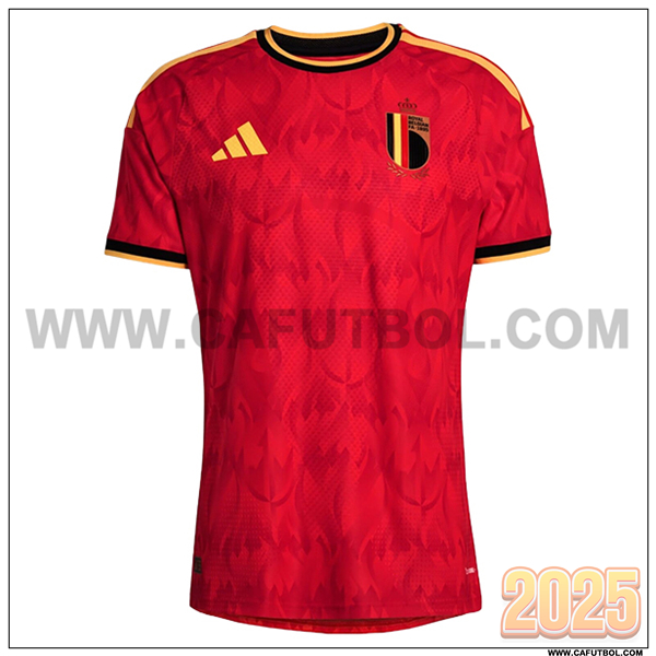 Nuevo Camiseta Equipo de Belgica Primera Copa Mundial 2026 Rojo