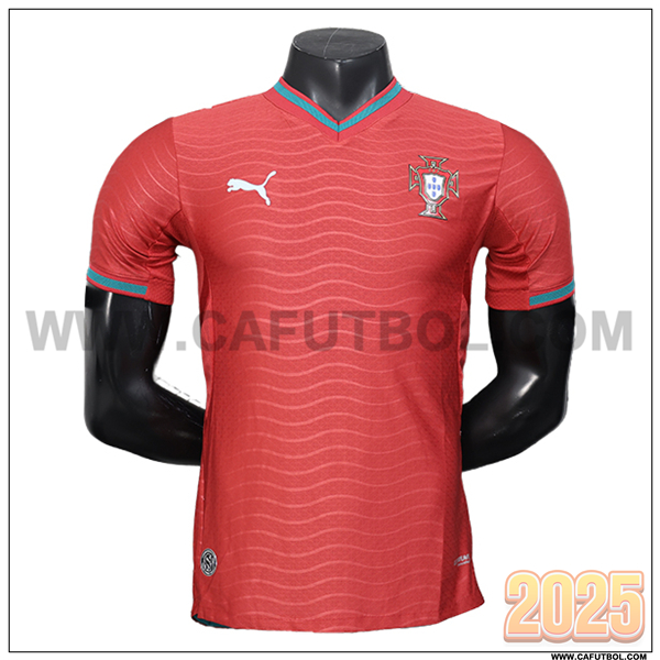 Primera Camiseta Equipo de Portugal Rojo Copa Mundial 2026