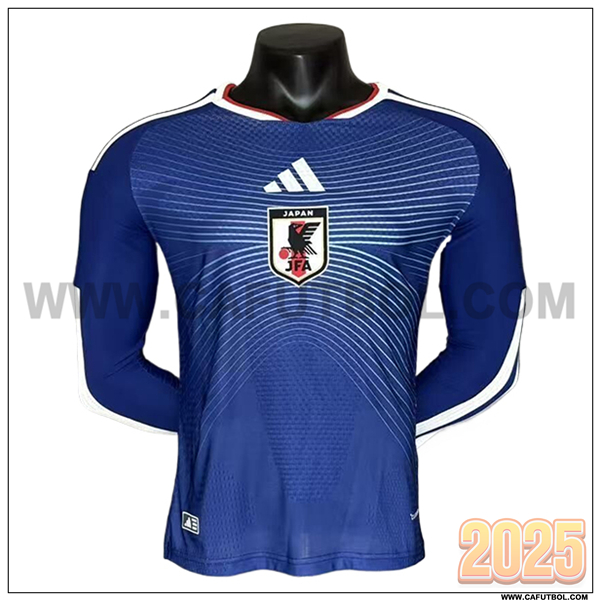 Primera Camiseta Equipo de Japon Mangas Largas Azul Copa Mundial 2026