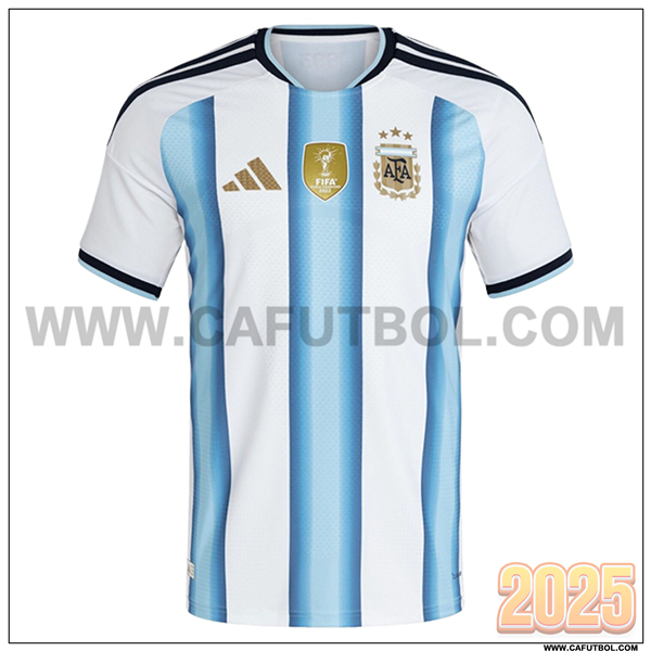 Nuevo Camiseta Equipo de Argentina Primera Copa Mundial 2026 Blanco/Azul