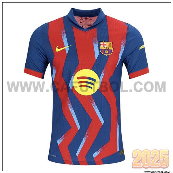 Nuevo Camiseta de FC Barcelona Cuatro 2025 2026 Rojo/Azul marino