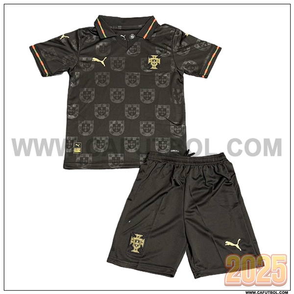 Camiseta de Portugal Ninos Edicion Especial 2025 2026 Negro
