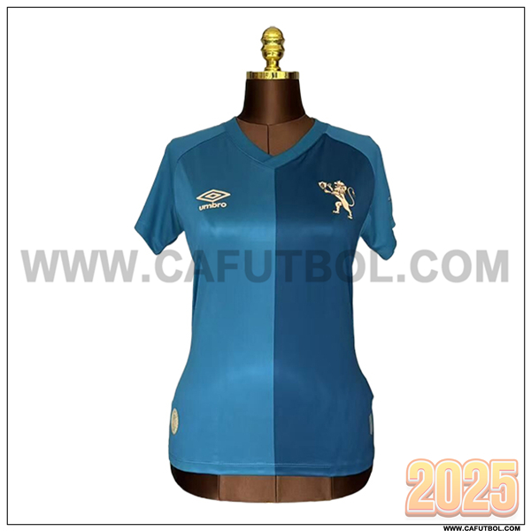Tercero Camiseta Futbol Sport Recife Mujer Azul 2025 2026