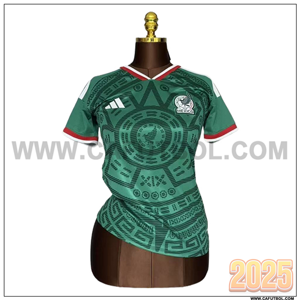 Primera Camiseta Futbol Mexico Mujer Verde 2026/2027