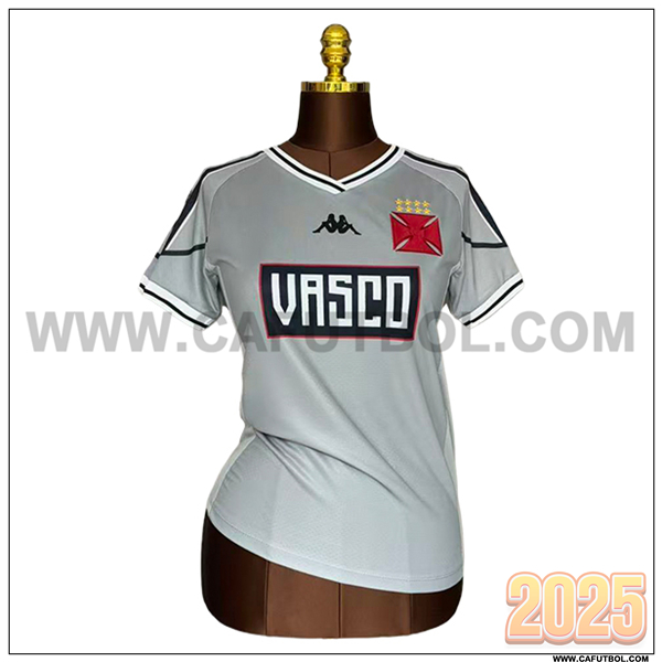 Camiseta de CR Vasco Da Gama Mujer Edicion Especial 2025 2026 Gris