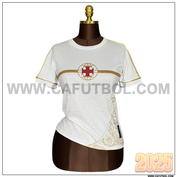 Camiseta de CR Vasco Da Gama Mujer Edicion Especial 2025 2026 Blanco