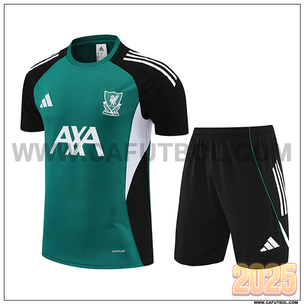 Camiseta Entrenamiento FC Liverpool Verde/Negro/Blanco 2025 2026