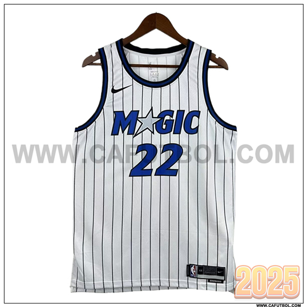 Camisetas NBA Orlando Magic (WAGNER #22) 2025/26 Blanco/Azul/Negro