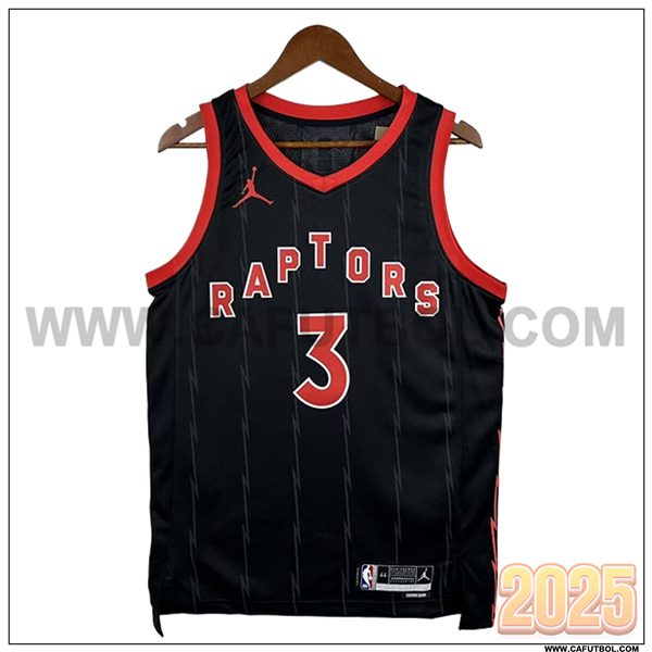 Camisetas NBA Toronto Raptors (INGRAM #3) 2025/26 Negro/Rojo
