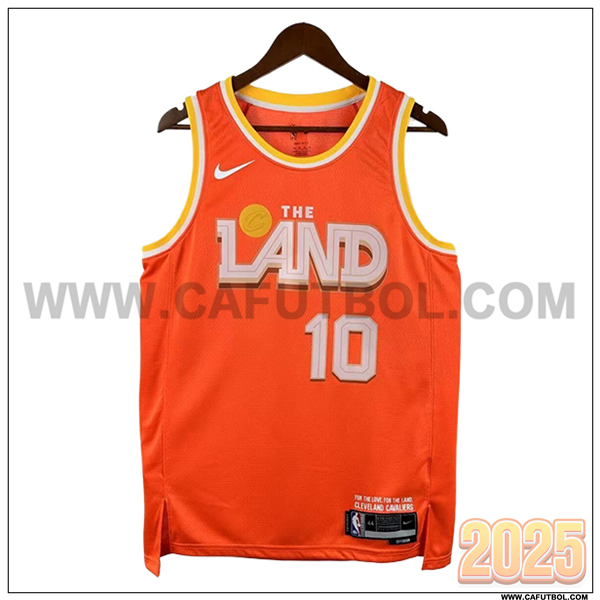 Camisetas NBA Los Cleveland Cavaliers (GARLAND #10) 2025/26 Naranja/Blanco