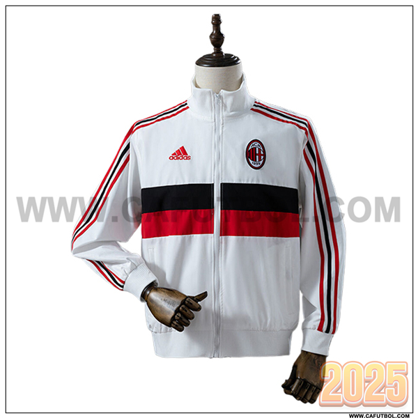 Rompevientos AC Milan Blanco/Rojo/Negro 2025 2026
