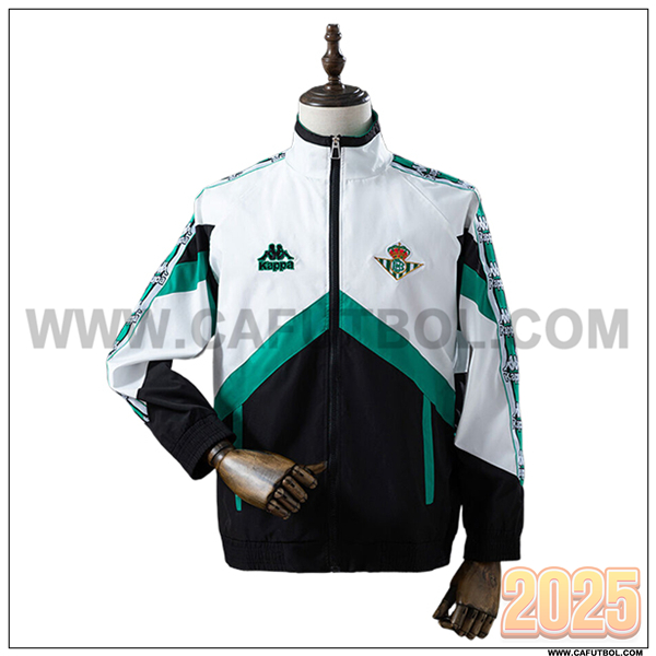 Rompevientos Real Betis Blanco/Negro/Verde 2025 2026