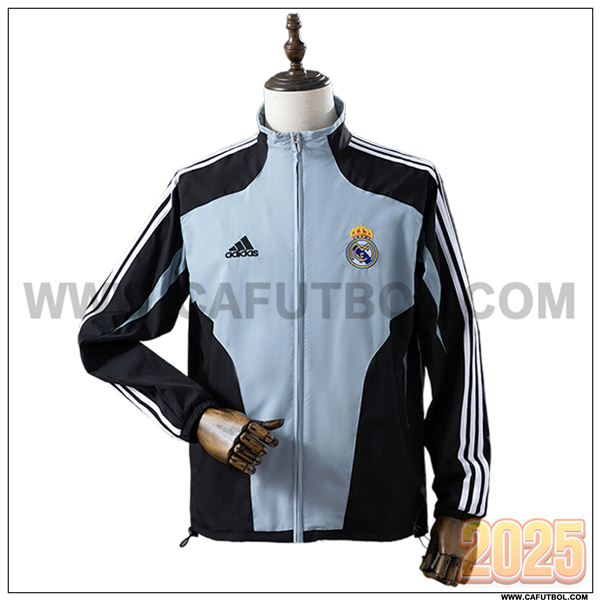 Rompevientos Real Madrid Gris/Negro/Blanco 2025 2026