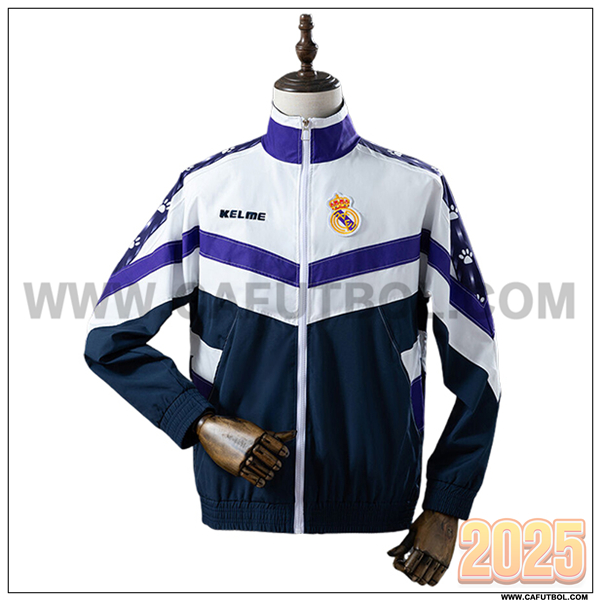 Rompevientos Real Madrid Azul/Blanco/Violeta 2025 2026
