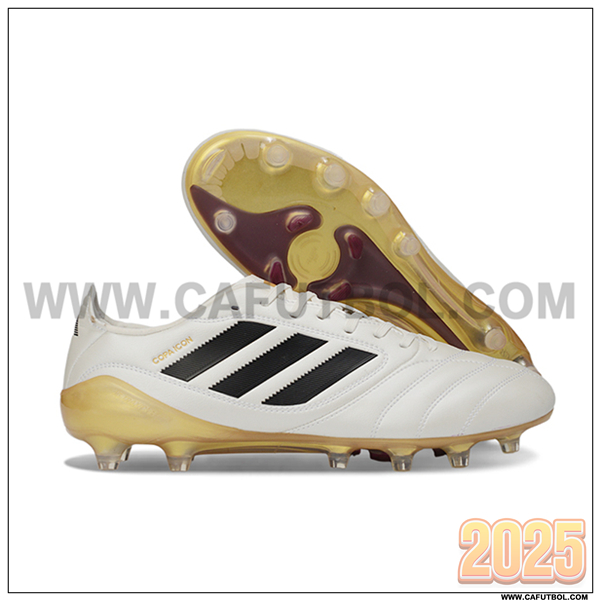 Copa Botas De Fútbol ICON II FG/AG Blanco/Negro/Amarillo