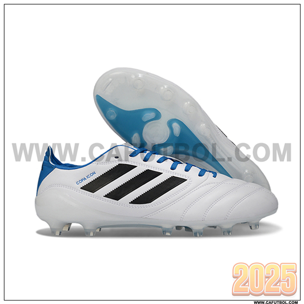 Copa Botas De Fútbol ICON II FG/AG Blanco/Negro/Azul