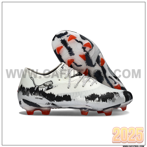 PUMA Botas De Fútbol FUTURE 8 ULTIMATE FG/AG Blanco/Negro/Gris