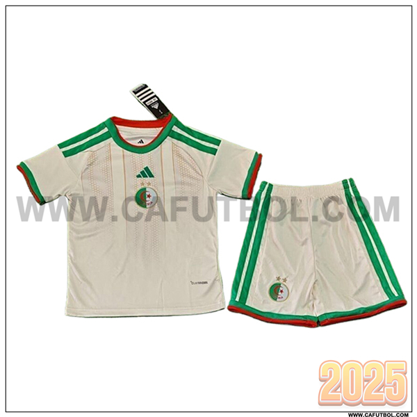 Primera Camiseta Equipo de Argelia Ninos Copa Mundial 2026