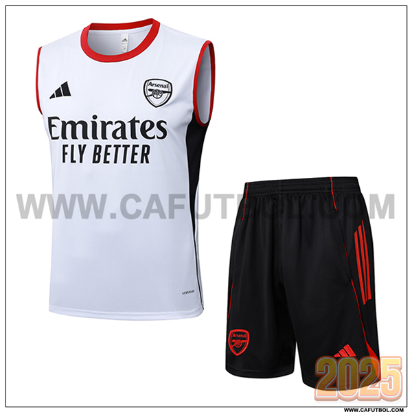 Camiseta Entrenamiento sin mangas AC Milan Blanco/Rojo/Negro 2025/26
