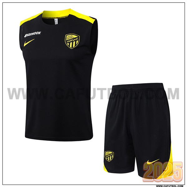 Camiseta Entrenamiento sin mangas Al-Ittihad Negro/Amarillo 2025/26