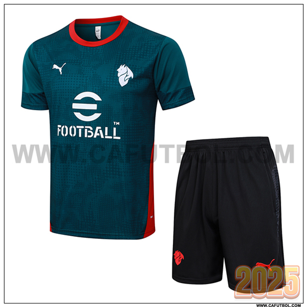 Training T-Shirt AC Milan Verde/Rojo 2025/26