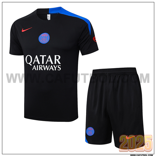 Training T-Shirt PSG Negro/Azul 2025/26