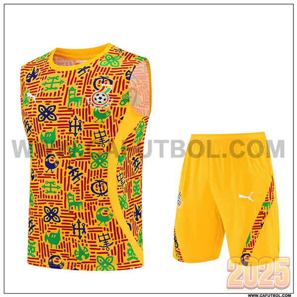 Camiseta Entrenamiento sin mangas Ghana Amarillo 2025/26