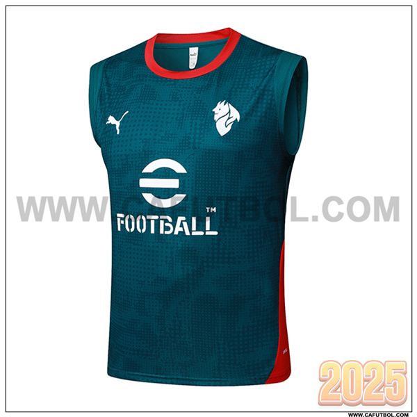 Chalecos De Futbol AC Milan Verde/Rojo 2025/26