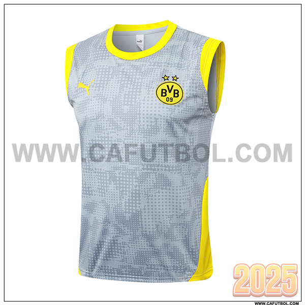 Chalecos De Futbol Dortmund Gris/Amarillo 2025/26