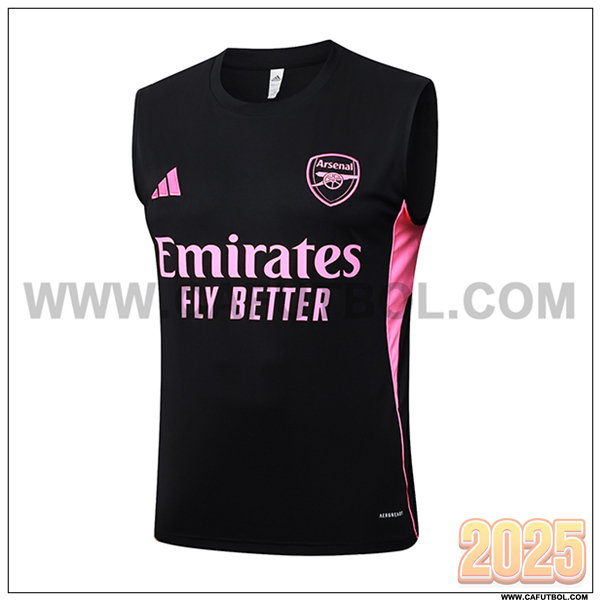 Chalecos De Futbol Arsenal Negro/Rosa 2025/26