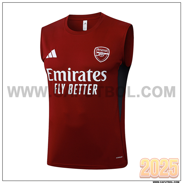 Chalecos De Futbol Arsenal Rojo/Negro 2025/26