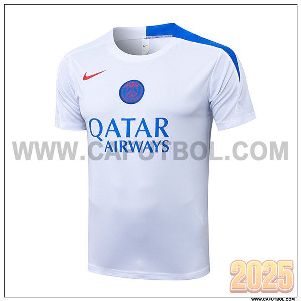 Training T-Shirt PSG Blanco/Azul 2025/26