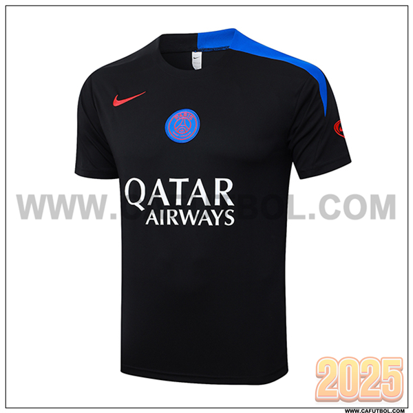 Training T-Shirt PSG Negro/Azul 2025/26