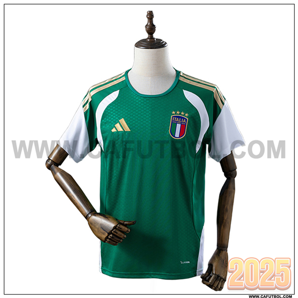Training T-Shirt Italia Verde/Blanco/Amarillo 2025/26