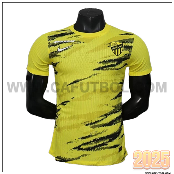 Training T-Shirt Al-Ittihad Amarillo/Negro 2025/26