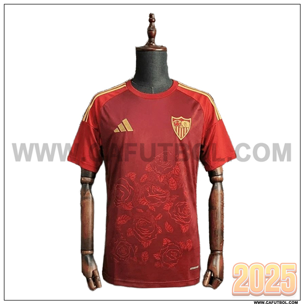 Training T-Shirt Sevilla FC Rojo/Amarillo 2025/26