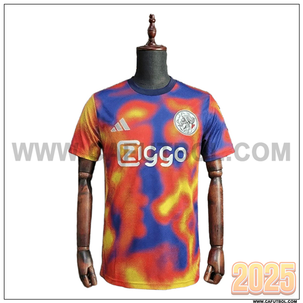 Training T-Shirt Ajax Rojo/Azul/Amarillo 2025/26
