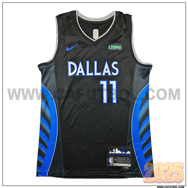 Camisetas NBA Dallas Mavericks (IRVING #11) 2025/26 Negro/Azul