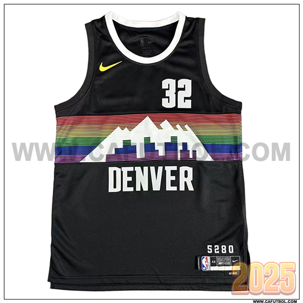 Camisetas NBA Denver Nuggets (GORDON #32) 2025/26 Negro