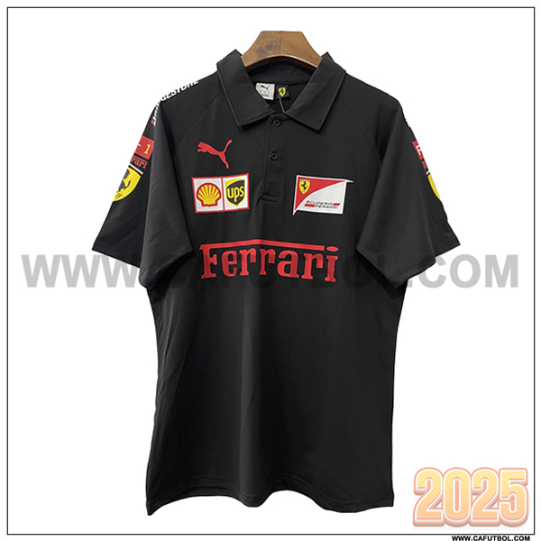 Polo F1 Scuderia Ferrari Team Negro 2025
