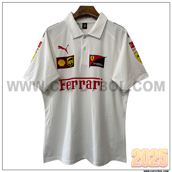 Polo F1 Scuderia Ferrari Team Blanco 2025