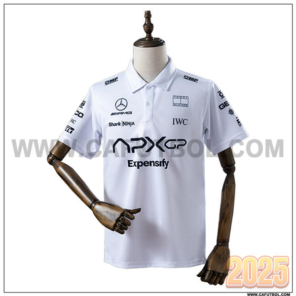 Polo F1 Mercedes Benz Team Blanco/Negro 2025 -02