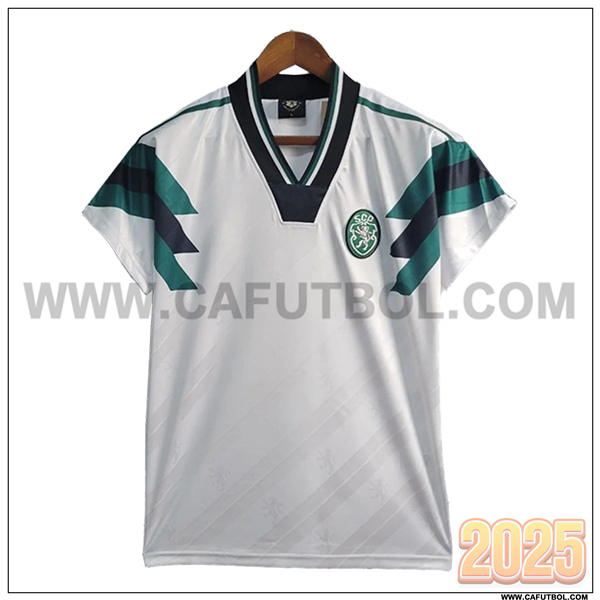 Camiseta de Sporting CP Retro 1990 Blanco