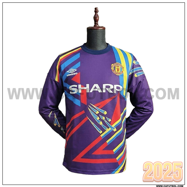 Camiseta de Portero Manchester United Retro 1992/1993 Purpura
