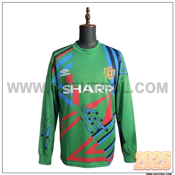 Camiseta de Portero Manchester United Retro 1992/1993 Verde