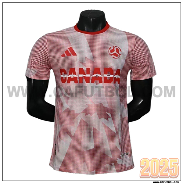 Camiseta Equipo de Canada Copa Mundial 2026 Edicion Rojo