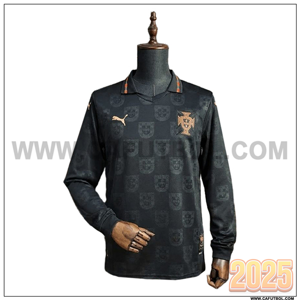 Camiseta Equipo de Portugal Mangas Largas Edicion Especial 2026/2027 Negro