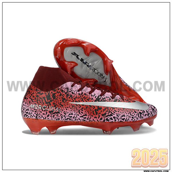 Nike Botas De Fútbol Air Zoom Mercurial Superfly IIX Elite FG Rojo/Gris/Negro