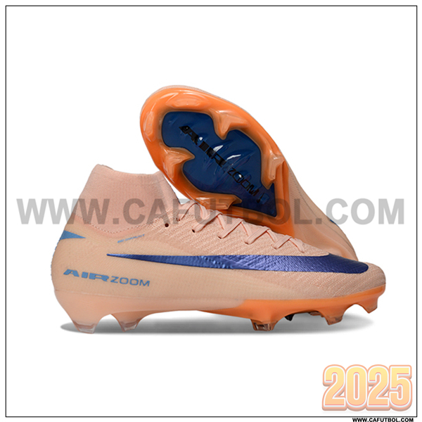 Nike Botas De Fútbol Air Zoom Mercurial Superfly IIX Elite FG Rosa/Azul -03